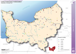 Offre touristique d'hébergement - Hôtellerie de plein air (Localisation des campings)