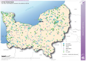 Offre touristique - Les sites touristiques ouverts à la visite en 2016