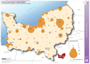 Offre touristique d'hébergement - Le nombre de chambres dans les hôtels en 2016