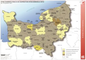 Etablissements Publics de Coopération Intercommunale (EPCI) - Au 1er janvier 2017